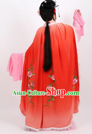 Professional Chinese Traditional Beijing Opera Red Cape Ancient Princess Costume for Women