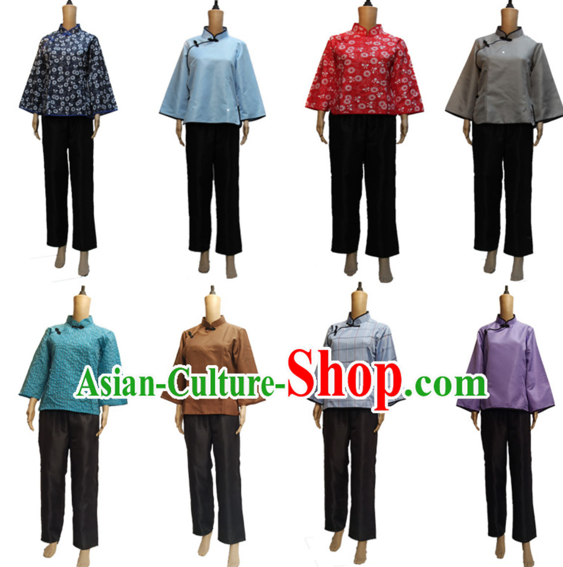 Traditional Chinese Poor People Costume Farmer Costumes Chinese Civilian Costumes for Women