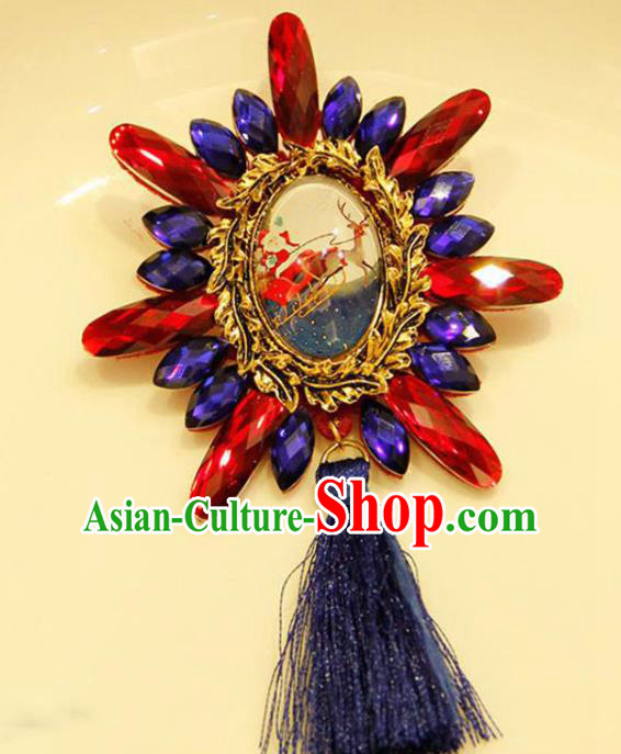 Handmade Gothic Brooch Accessories Halloween Fancy Ball Cosplay Breastpin for Women