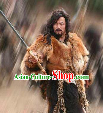 Chinese Ancient Mythology Yellow Emperor Xuanyuan Tribal Leader Huangdi Costumes Complete Set