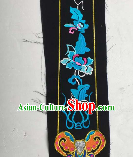 Chinese Traditional Embroidery Accessories National Embroidered Butterfly Dress Patch