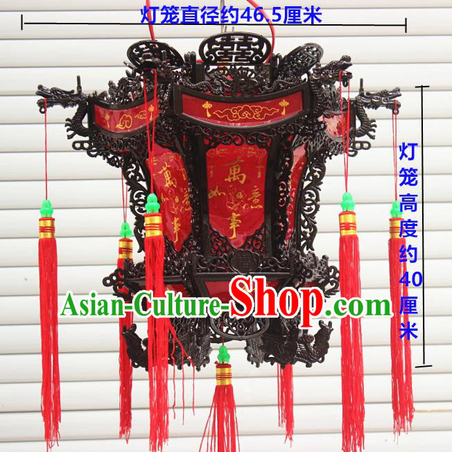 Chinese Traditional New Year Wedding Wood Palace Lantern Asian Handmade Lantern Ancient Lamp