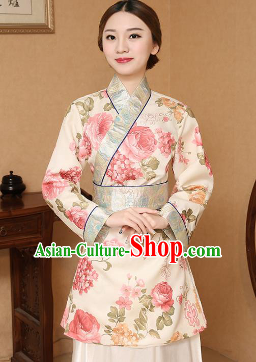 Chinese Traditional Song Dynasty Female Civilian Blue Costume Ancient Farmwife Clothing for Women