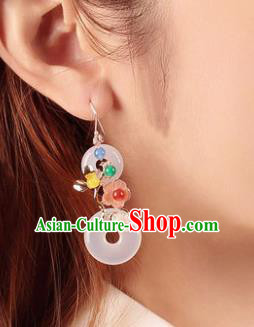 Traditional Chinese Classical Plum Rings Earrings Handmade Court Ear Accessories for Women