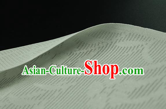 Traditional Chinese Classical Orchid Pattern Light Green Silk Fabric Ancient Hanfu Dress Silk Cloth