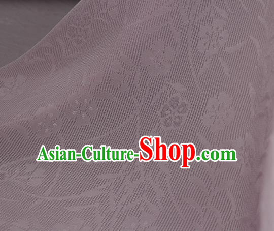 Traditional Chinese Classical Orchid Pattern Pink Silk Fabric Ancient Hanfu Dress Silk Cloth