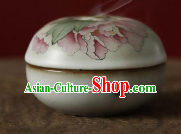 Chinese Classical Handmade Jingdezhen Shi Enamel Censer Porcelain Ceramics Incense Burner