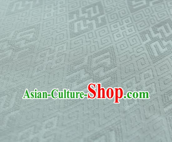 Traditional Chinese Classical Lucky Pattern White Silk Fabric Ancient Hanfu Dress Silk Cloth
