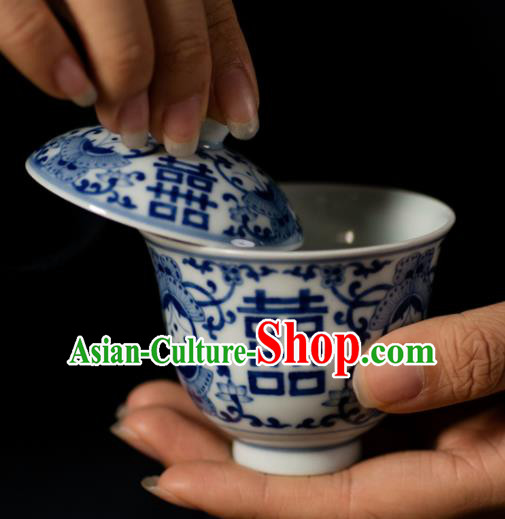 Chinese Classical Handmade Jingdezhen Shi Enamel Cup Wedding Porcelain Ceramics Teacup