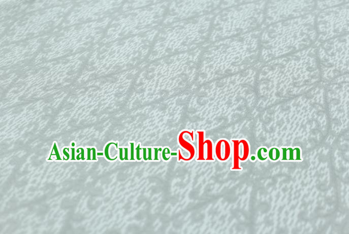 Traditional Chinese Classical Cirrus Pattern Design White Silk Fabric Ancient Hanfu Dress Silk Cloth