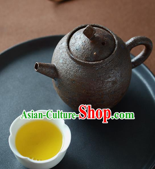 Traditional Chinese Handmade Kung Fu Pottery Teapot Red Clay Tea Kettle