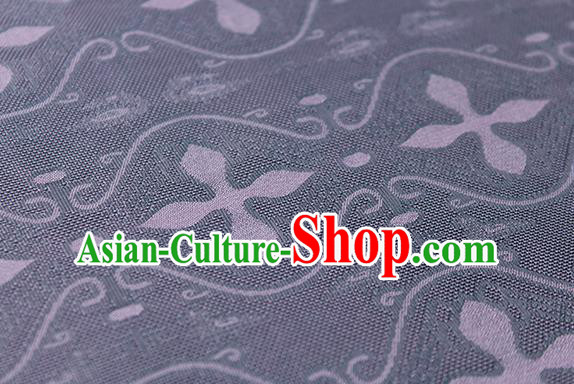 Traditional Chinese Classical Pattern Purple Silk Fabric Ancient Hanfu Dress Silk Cloth
