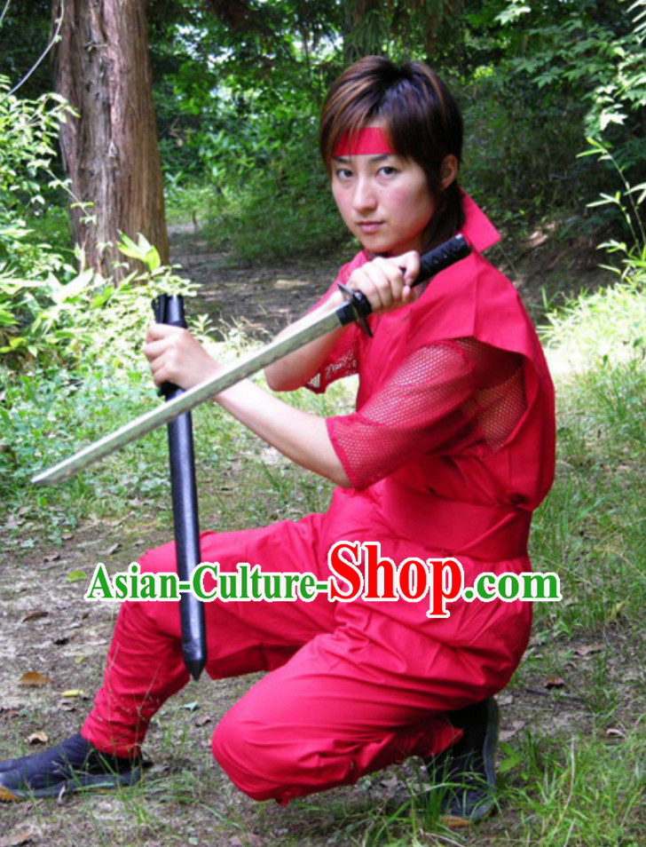 Ancient Asian Ninja Costume Costumes Complete Set for Men