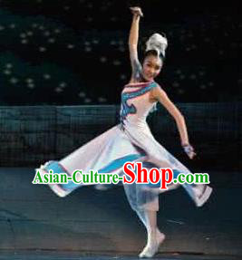Traditional Chinese Mongol Nationality Costume Mongolian Ethnic Dance Ga Lu Stage Show Dress for Women