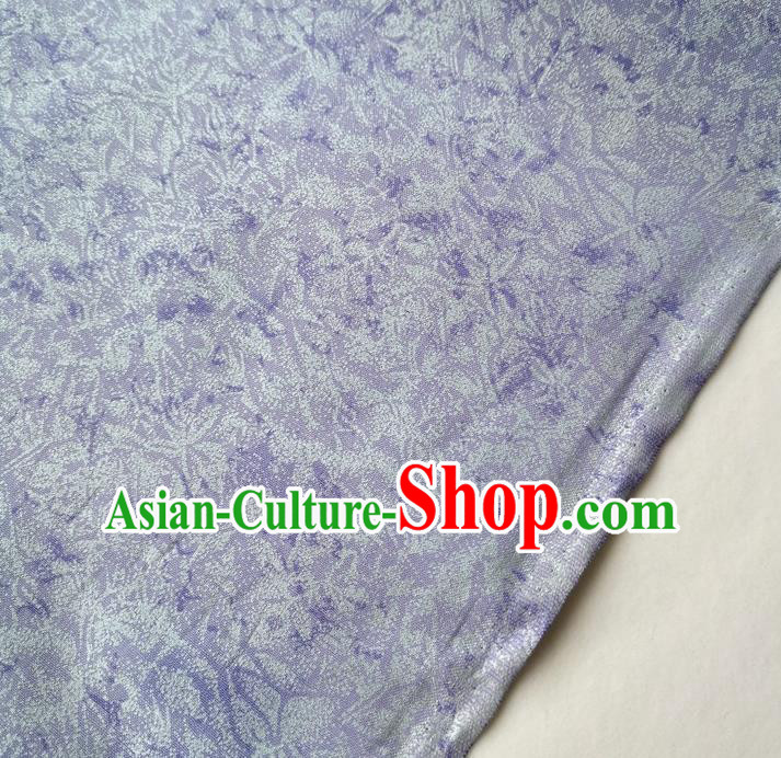 Traditional Chinese Cheongsam Classical Pattern Light Purple Brocade Fabric Ancient Hanfu Silk Cloth