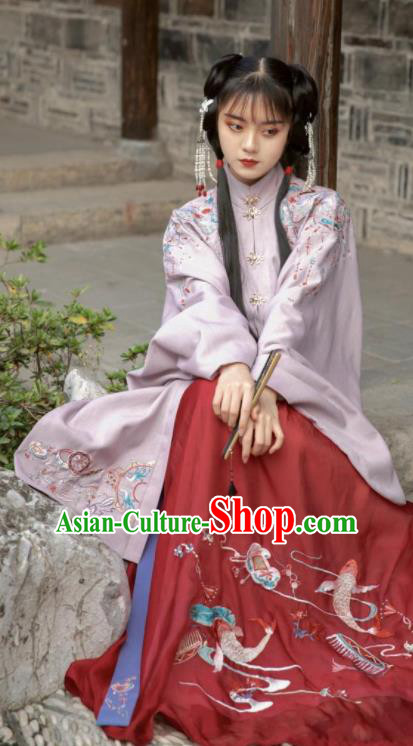 Traditional Chinese Ming Dynasty Nobility Lady Dress Ancient Hanfu Royal Princess Replica Costumes for Women