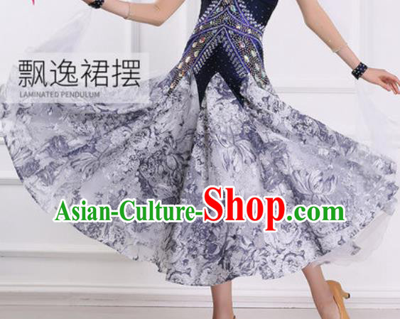Top Grade Modern Dance Dress Ballroom Dance International Waltz Competition Costume for Women