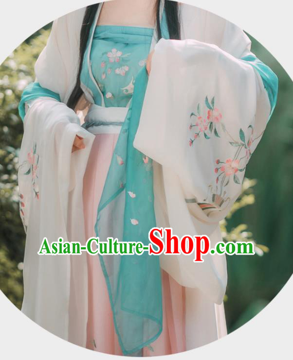 Ancient Chinese Song Dynasty Nobility Lady Embroidered Historical Costumes for Women