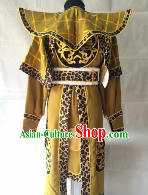 Chinese Beijing Opera Takefu Ginger Clothing Traditional Peking Opera Soldier Costume for Men