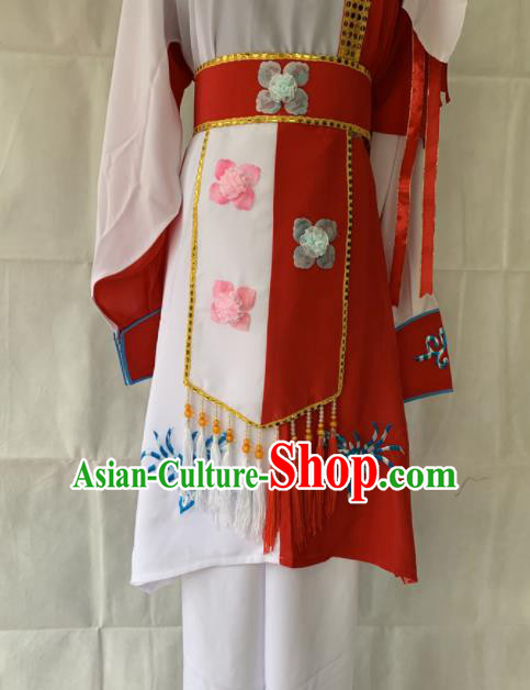 Chinese Beijing Opera Servant Girl Dress Traditional Peking Opera Maidservant Costume for Women
