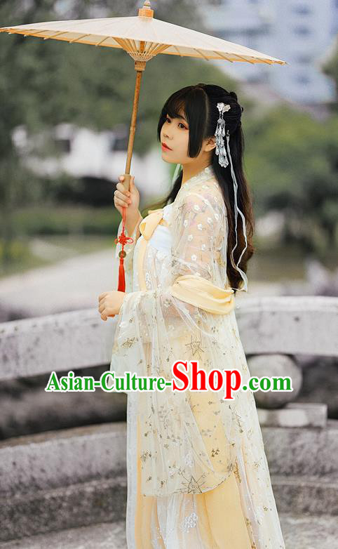Ancient Chinese Tang Dynasty Nobility Lady Hanfu Dress Court Princess Historical Costumes for Women