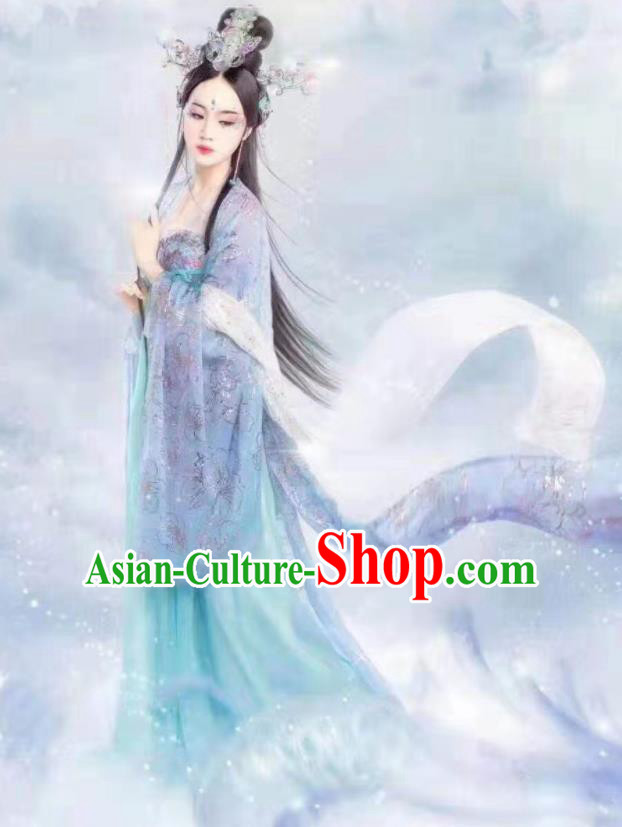 Ancient Chinese Tang Dynasty Imperial Consort Hanfu Dress Court Lady Historical Costumes for Women