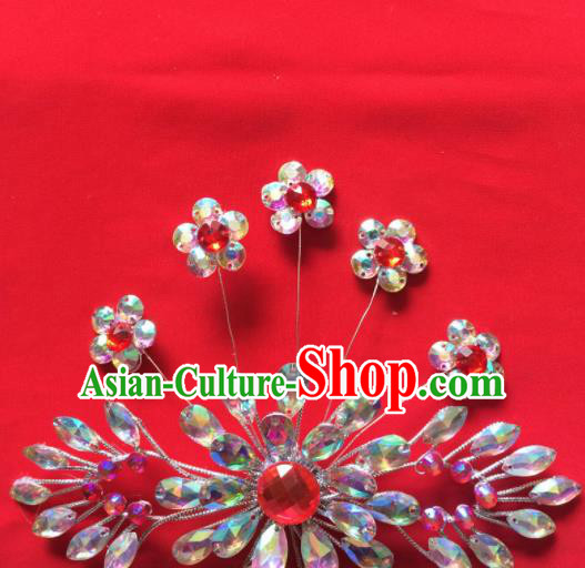 Chinese Beijing Opera Actress Hair Claw Hairpins Traditional Peking Opera Princess Hair Accessories for Women