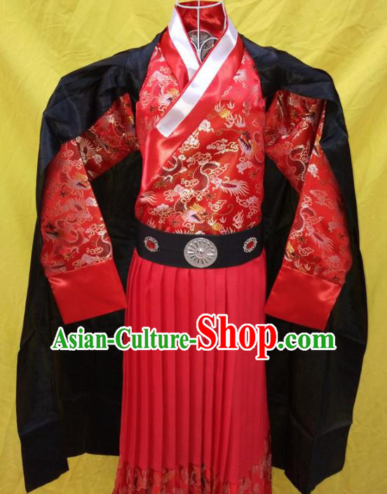Chinese Ancient Swordsman Clothing Traditional Ming Dynasty Imperial Bodyguard Costume for Men