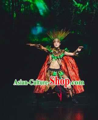 Chinese The Romantic Show of Songcheng Liangzhu Culture Stage Performance Donald Dance Costume for Men