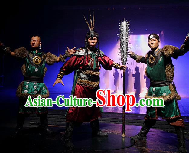 Chinese The Romantic Show of Songcheng General Stage Performance Dance Costume for Men