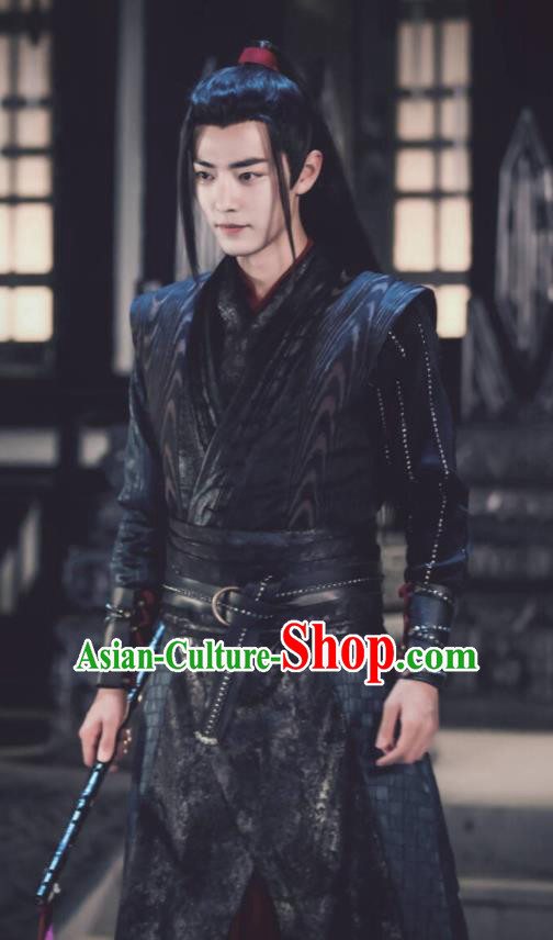 Chinese Drama The Untamed Ancient Swordsman Wei Wuxian Xiao Zhan Black Costumes for Men