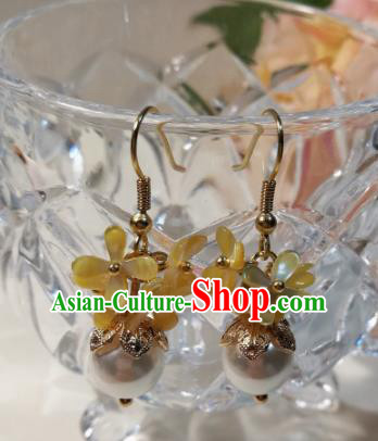Traditional Chinese Classical Osmanthus Fragrans Earrings Hanfu Jewelry Accessories for Women