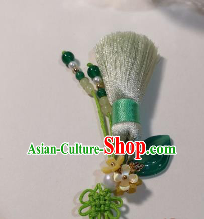 Traditional Chinese Classical Brooch Pendant Hanfu Tassel Breastpin Accessories for Women