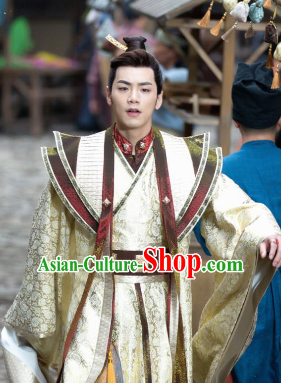 Ancient Chinese Song Dynasty Crown Prince Hanfu Clothing Drama Young Blood Swordsman Costumes for Men