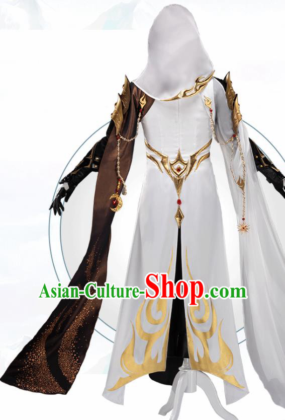 Traditional Chinese Cosplay Nobility Childe Clothing Ancient Swordsman Costume for Men