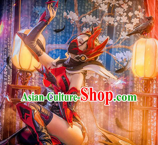 Top Grade Cosplay Queen Black Leather Dress Halloween Fancy Ball Costumes for Women
