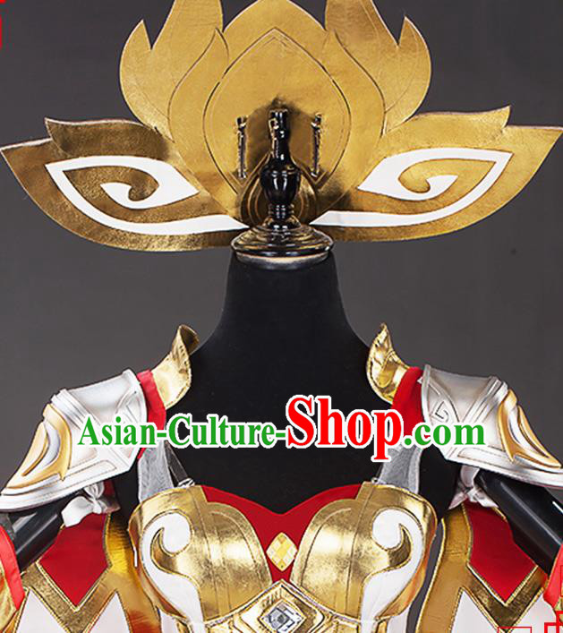 Traditional Chinese Cosplay Swordswoman Dress Ancient Heroine Costume for Women
