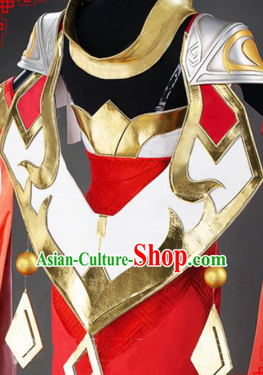 Traditional Chinese Cosplay Swordswoman Dress Ancient Heroine Costume for Women