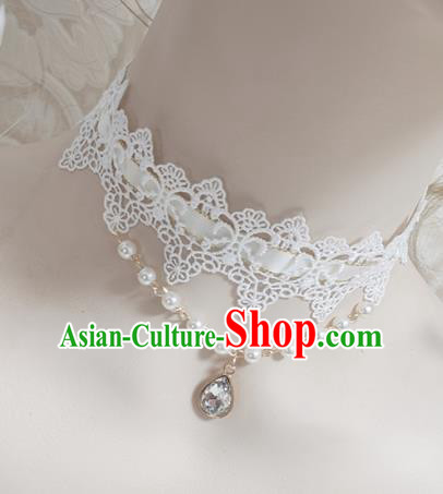 Top Grade Gothic Lace Necklace Handmade Necklet Accessories for Women