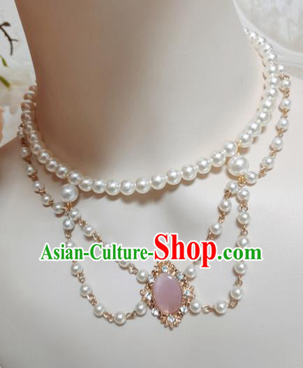 Top Grade Gothic Rose Chalcedony Necklace Handmade Necklet Accessories for Women