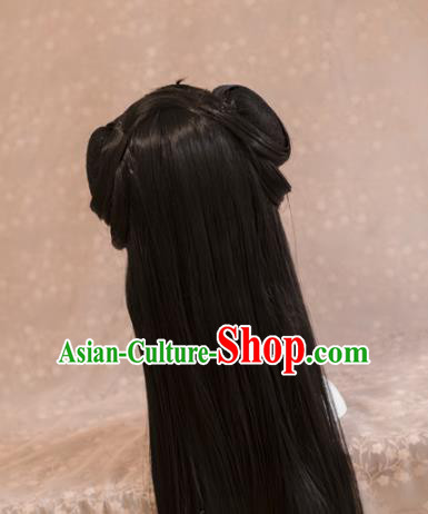 Traditional Chinese Ancient Princess Wigs Cosplay Goddess Chignon for Women