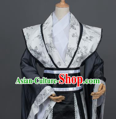 Traditional Chinese Cosplay Royal Highness Prince Costumes Ancient Swordsman Hanfu Clothing for Men