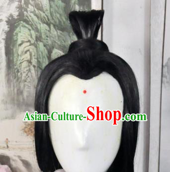 Traditional Chinese Cosplay Taoist Nun Wigs Sheath Ancient Swordsman Goddess Chignon for Women