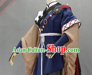 Customize Chinese Traditional Cosplay Young Knight Costumes Ancient Swordsman Clothing for Men