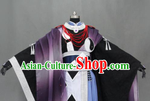 Customize Chinese Traditional Cosplay Taoist Priest Costumes Ancient Swordsman Clothing for Men