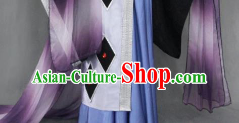 Customize Chinese Traditional Cosplay Taoist Priest Costumes Ancient Swordsman Clothing for Men