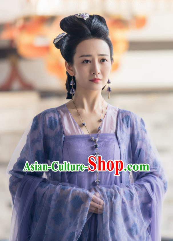 Chinese Ancient Spirit Goddess Drama Novoland Eagle Flag Female Assassin Su Shunqing Wang Ou Replica Costumes and Headpiece for Women