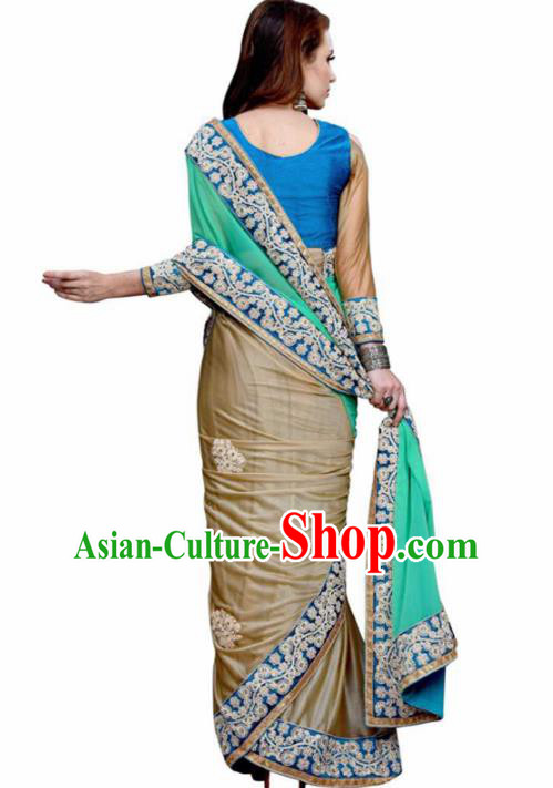 Traditional Indian Georgette Sari Dress Asian India National Bollywood Costumes for Women