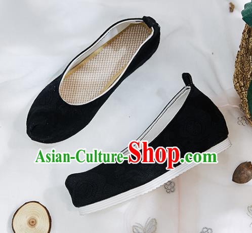 Traditional Chinese Black Cloth Shoes Hanfu Shoes National Shoes for Women