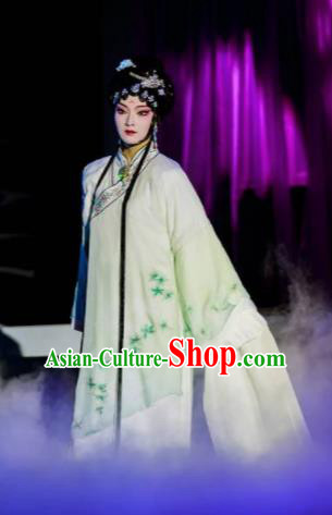 Chinese Peking Opera Lanruo Temple Fairy Nie Xiaoqian Dress Stage Performance Dance Costume and Headpiece for Women